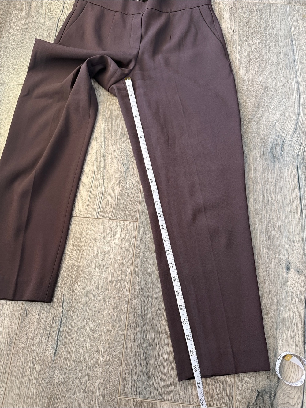 Bardot Chocolate Brown High-Rise Tailored Trousers - Picture 6 of 8
